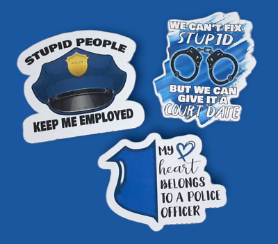 Funny Stickers For Police Officers