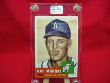 RAY MURRAY 1953 TOPPS HIGH #'s BASEBALL CARD #234 PHILADELPHIA ATHLETICS