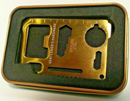 Kreditkarten Werkzeug 10 in 1 Flaschenöffner Lineal Herren Hardware für echte Herren - Bild 2 von 3