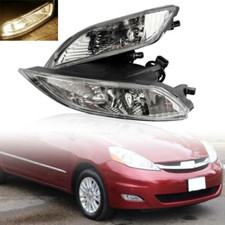 Pair Halogen Front Bumper Fog Lights Driving Lamp For Toyota Sienna 2006-2010 Pair Halogen Front Bumper Fog Lights Driving Lamp For Toyota Sienna 2006-2010