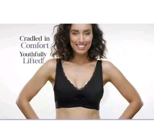 Cara Mia Front Cross Adjustable Side Bra Nude Size Large New - Picture 5 of 8
