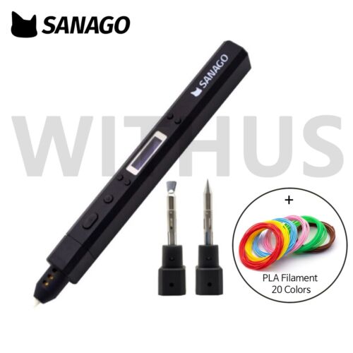 SANAGO New Sanago Premium 3D Pen PLA Filament 20 Colors Set 3Type Module - Picture 2 of 10