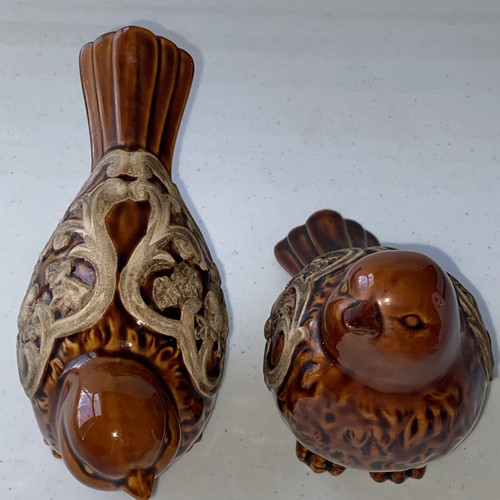 Vintage Natural Inspirations Birds  Brown Ceramic - Picture 19 of 24