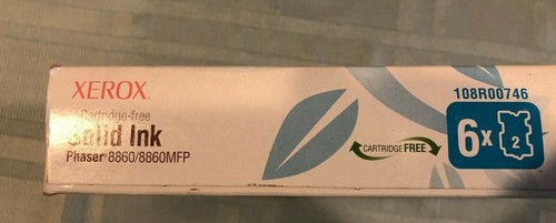 Xerox 108R00746 blau einfarbig Tintenphaser 8860/8860MFP Original Neu 6 Patronen YS - Bild 3 von 3