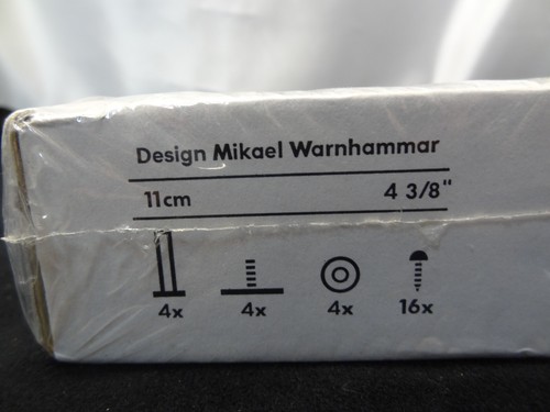 Ikea Capita Edelstahlbeine 4 3/8" Design Mikael Warnhammar 4er Set - Bild 4 von 5