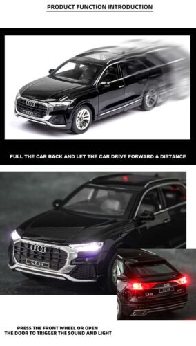 1:24 AUDI Q8 SUV Alloy Car Model Diecast & Toy Metal Vehicles Childrens Toy Gift - Picture 13 of 25