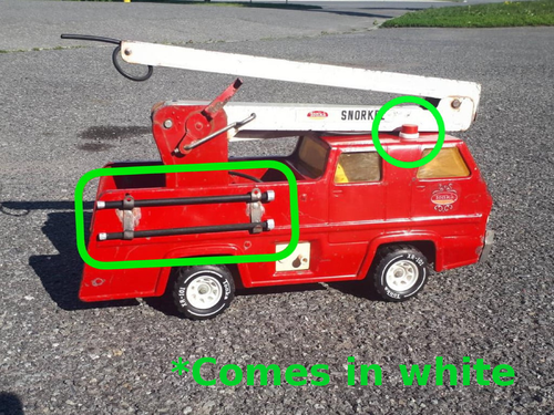 Replica Accessory Kit for Tonka Snorkel Fire Truck XR-101 - Pipes Bucket Ladder - Picture 2 of 19