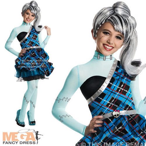 Frankie Stein Sweet 1600 Girls Fancy Dress Kids Monster High Halloween Costume - Picture 1 of 2
