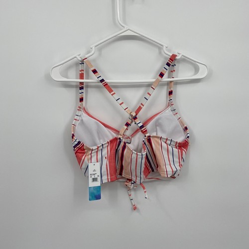 Beach Betty Women's Bikini Swim Top ABB22 Summer Striped Multicolor Size S - Picture 6 of 7