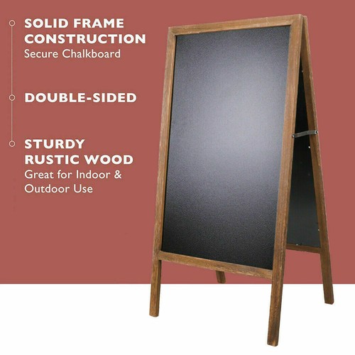 Sidewalk Chalkboard Large Tall Professional Magnetic Surface 2-Sided Sign Menu - Picture 35 of 51