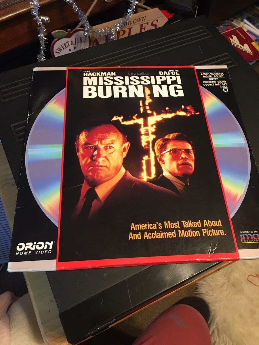 Laserdisc Mississippi Burning Gene Hackman Willem Dafoe 1989 R