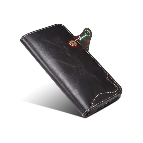 Genuine Leather For iPhone 16 15 14 13 12 11 Pro Max XS 8 Case Wallet Flip Cover - Picture 12 of 24