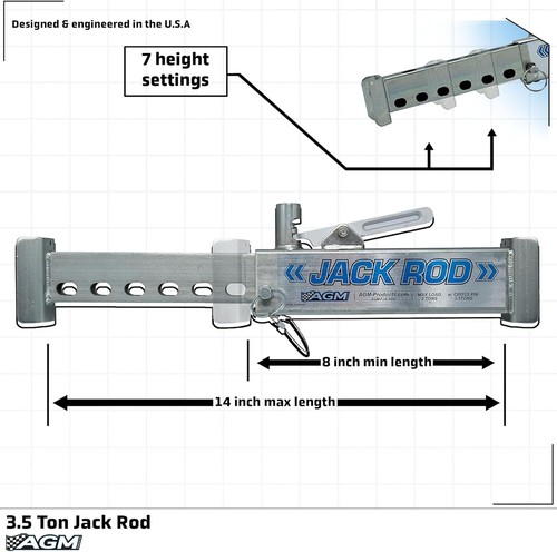 Portable 3.5 Ton Jack Rod - Effortless Extension & Safety Lock for Vehicle Jacks - Picture 6 of 11