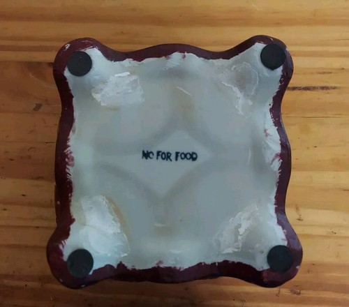 Vintage Ceramic Burgandy Urn Back Stamped "No For Food"?  11" Tall - Picture 9 of 10