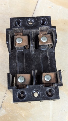 American Switch Co. fuse panel pull out fuse holder 2 pole 60A max 4200 - Picture 3 of 8