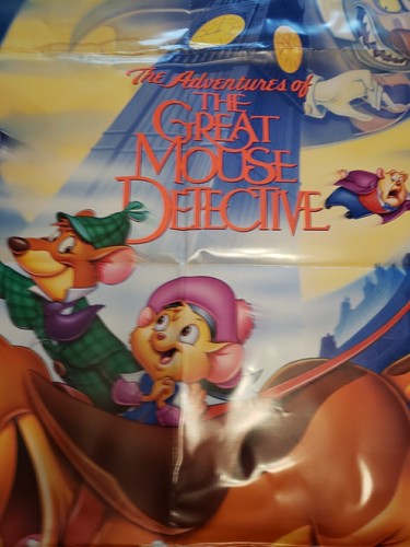 The Adventures of the Great Mouse Detective 2Side ORIGINAL 27x40 (166f) - Picture 6 of 24