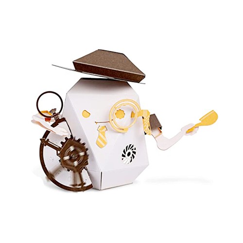 ROBOTRY Moving Paper Robots Making Kit, Learn Very Basic 5 Robot Mechanisms - Bild 17 von 40