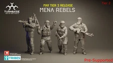 Turnbase Miniatures Modern MENA Rebels Insurgents Zona Alfa Spectre 20mm 28mm 3D