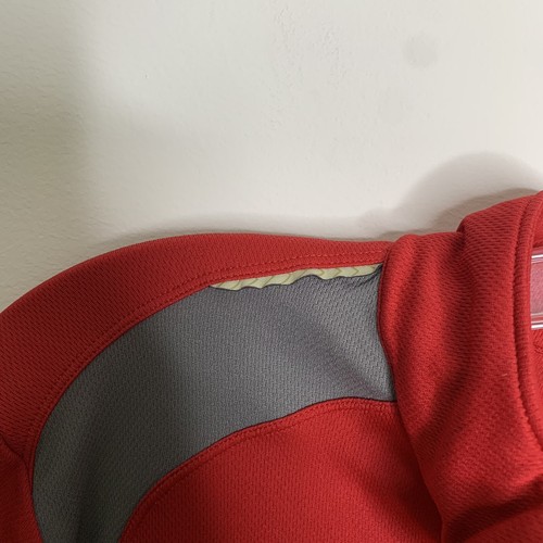 Saucony Herren M rot/grau Langarm Quarter Zip - Bild 4 von 7