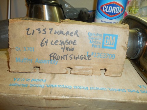 NOS BUICK RESONATOR 1964 LESABRE SINGLE EXHAUST GENUINE GM #1363709 - Picture 3 of 4