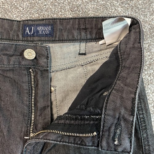 Armani Womens Jeans Tall Slim Straight Dark Grey Stretch J75 W24 L32 * - Picture 9 of 12