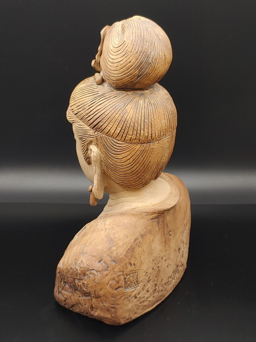 曾力大师虞公窑石湾陶塑敦煌菩萨佛像China Shiwan Pottery 曾力大师虞公窑石湾陶塑敦煌菩萨佛像China Shiwan Pottery