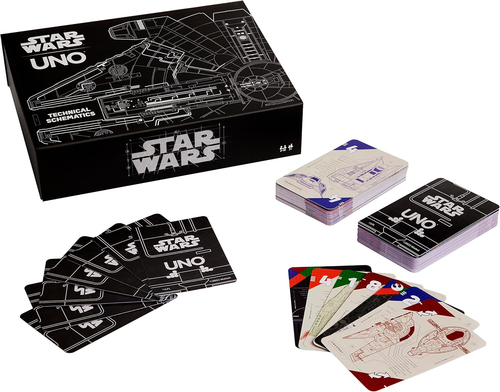 Mattel Spiele UNO Star Wars Technical Schematics Kartenspiel für Kinder & Erwachsene mit - Bild 12 von 12