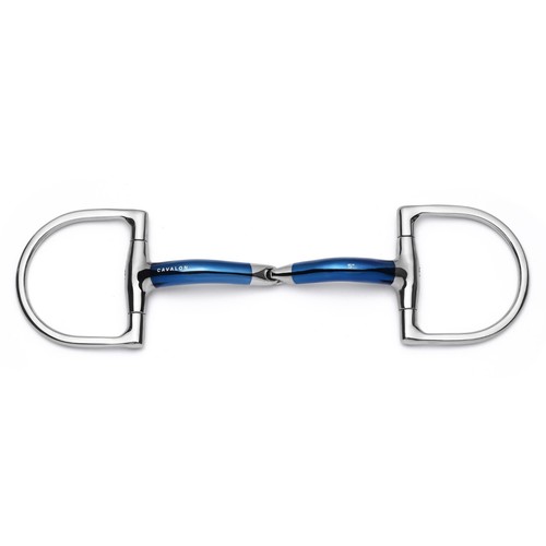 Cavalon Hunter D-Ring Bloccaggio Singolo Giunto Snaffle Bit Ferro Dolce - Foto 1 di 4