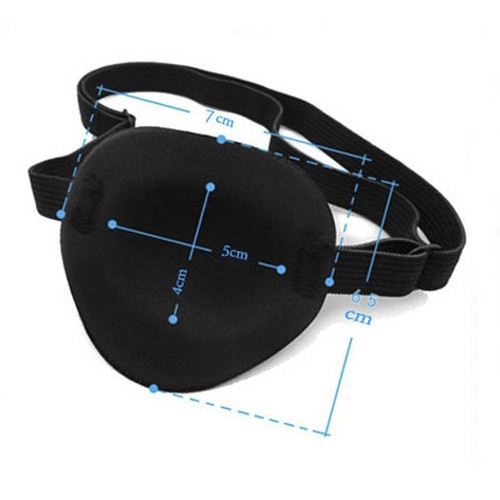 Parche médico cóncavo para ojos ranura de espuma lavable sombras de ojos correa ajustable adultos niños - Imagen 2 de 12