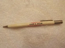 SCRIPTO ADVERTISING MECHANICAL PENCIL CLAIR R. MILLER  FT. LITTLETON PA.