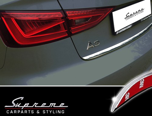 Per AUDI A3 8V Berlina 8VS Cabriolet 8V7 8VE - 3M Modanatura Cromata Modanatura Posteriore - Foto 1 di 7
