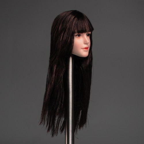 1/6 Asian Woman Head Sculpt Carved Model Toy SDH011B Fit 12in Soldier Figure Toy - Picture 3 of 11