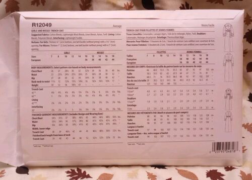 "Girls' & Misses' Trenchcoat" ©2024 Know Me Beaute' J'Adore Pattern ME2070 10-18 - Picture 2 of 2