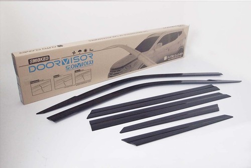 Smoke Tinted Weather shields 6p for 2019 2020 2021 2022 Ssangyong Korando - Picture 5 of 9