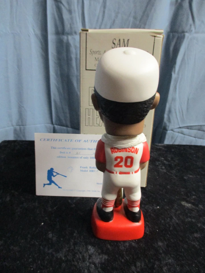 Vintage 1998 SAMS Frank Robinson Reds 500 Home Run Club Bobblehead Doll 31/1000 - Image 3 of 4