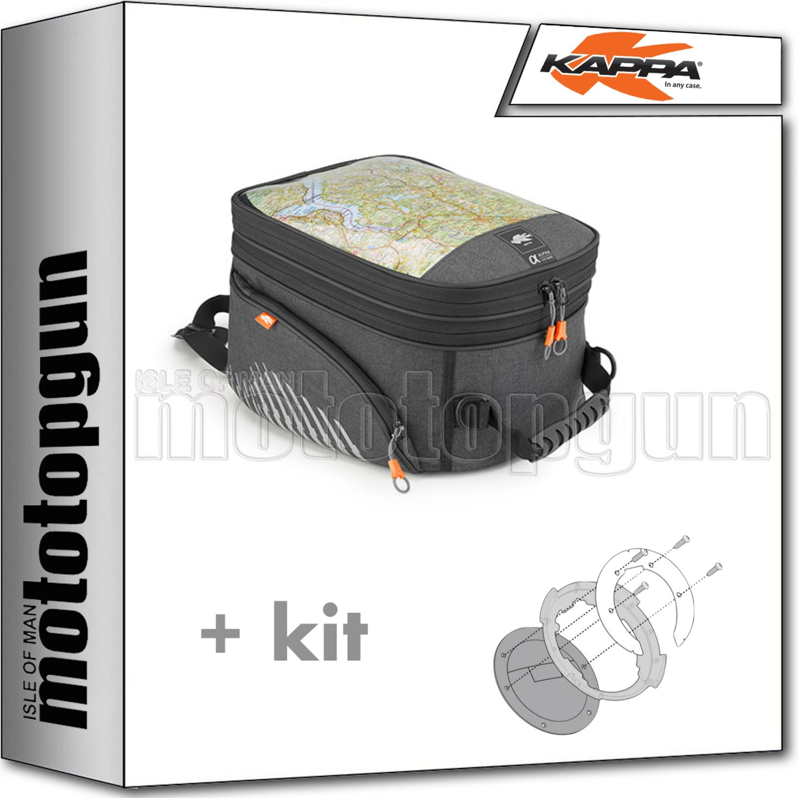 KAPPA BORSA SERBATOIO AH214 TANKLOCK + ATTACCO YAMAHA TDM 900 2006 06 2007 07 Nowy wygląd pracy, opłacalny