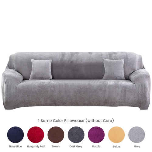 1 2 3 4 Sitzer Stretch Plüsch Dicke Sofabezüge Couch Stuhl Schonbezug - Bild 60 von 66