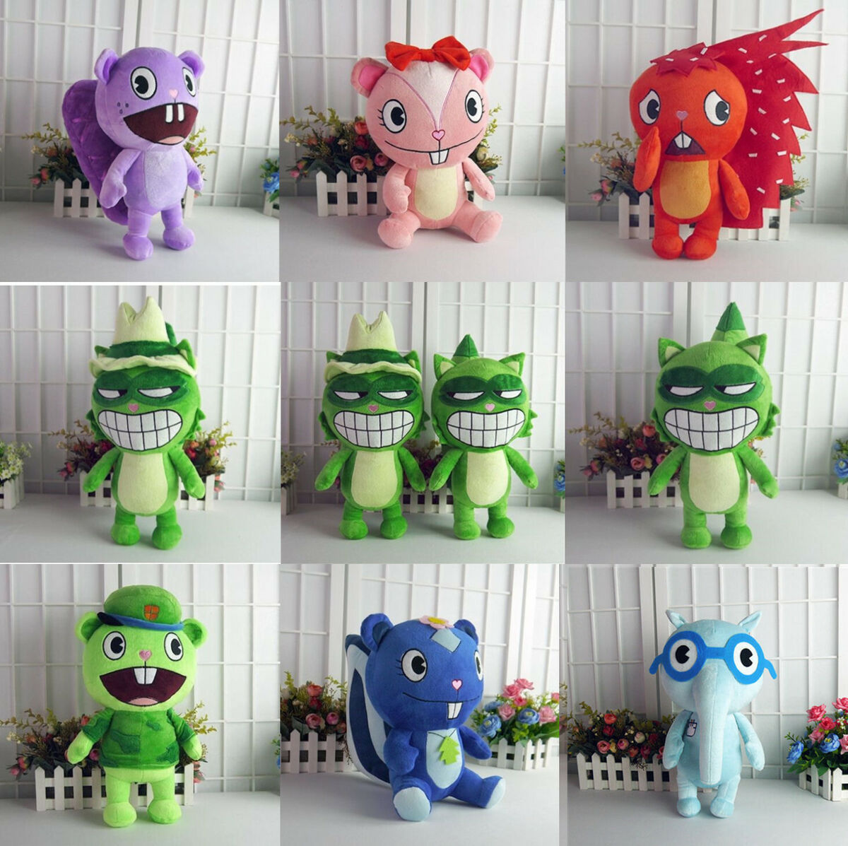 Happy Tree Friends Anime Plush doll Sniffles Lifty Shifty Flaky Flippy Toys Gift