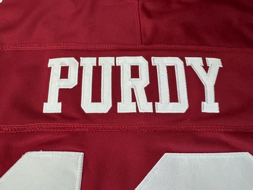 Large Brock Purdy #13 Vapor FUSE Jersey Red Elite Quality San Francisco 49ers - Picture 11 of 12