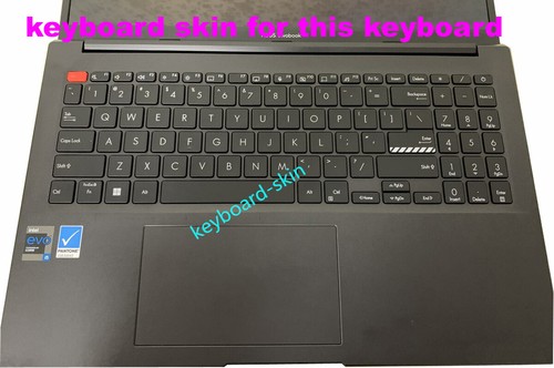 US Keyboard Protector Skin Cover for Asus vivobook 15"inch K3502 K3502Z K3502ZA - Picture 3 of 5