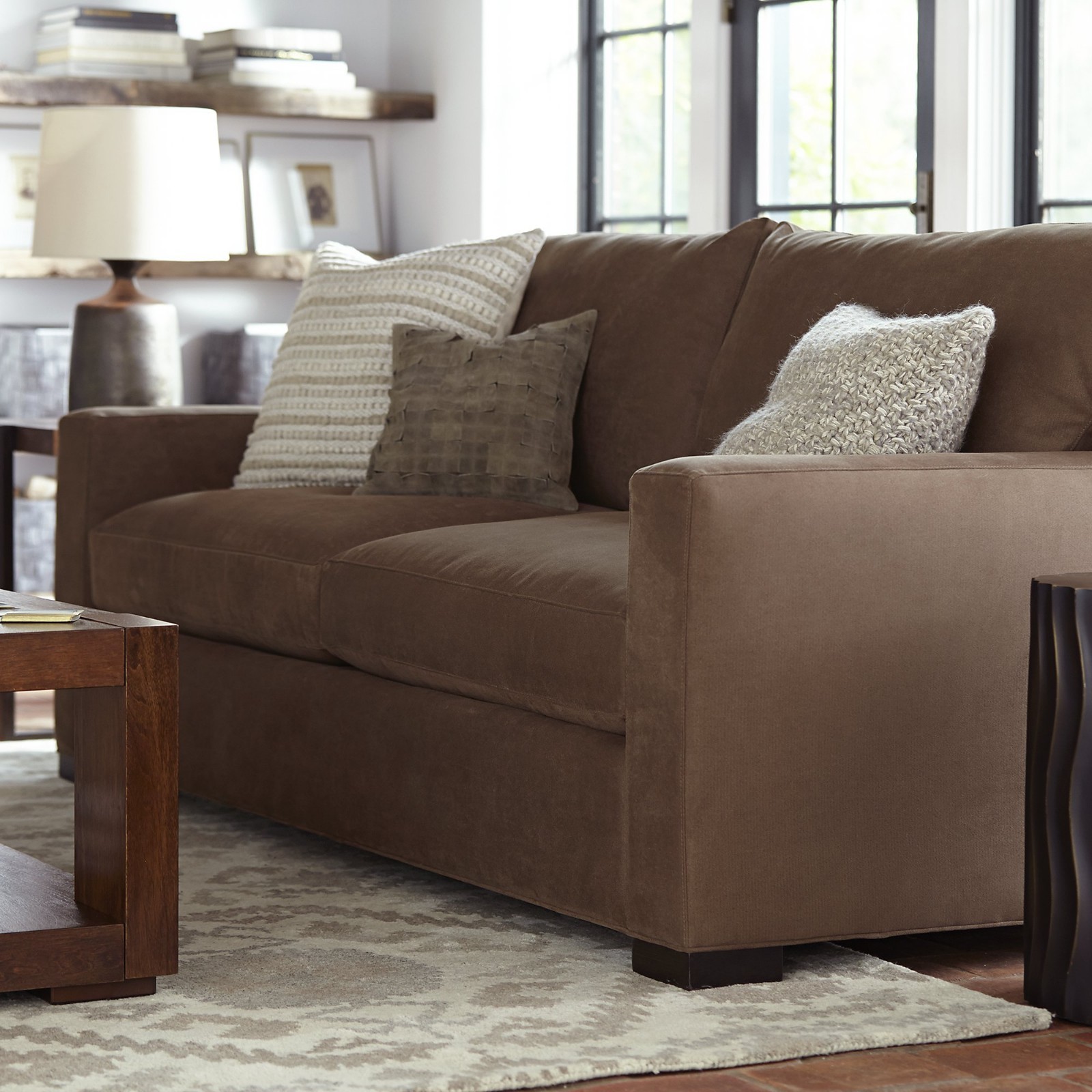 Crate & Barrel Orissa Neutral 9' x 12' Handmade 100% Wool Area Rugs & Carpet - Picture 4 of 7