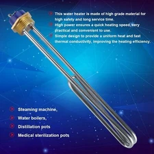 220V 3000W Stainless Steel Electric Immersion Heater Tube Water Heating Element