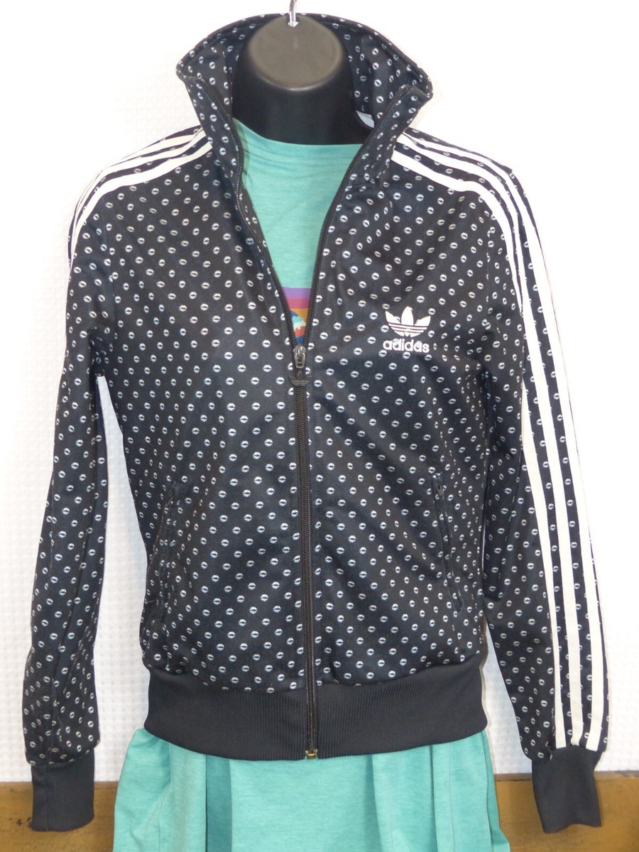トップス LUVISTRUE Polka Dot Track Jacket Adidas Polka Dot Jacket | Adidas Polka Dot Black Track Jacket