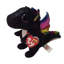 TY Beanie Boos 6" ANORA the Dragon Plush Stuffed Animal Ty Heart Tags Rainbow