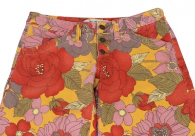 よ*ー様 JUNYA WATANABE コムデギャルソン　花柄カジュアルパンツ JUNYA WATANABE COMME des GARCONS Floral Jacquard Wide Pants