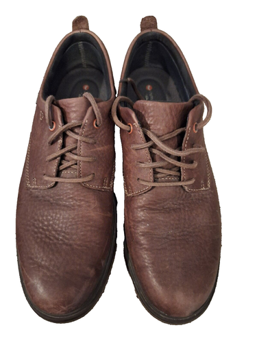 Clark’s Unstructured Men’s Brown Leather Lace Up Shoes Size 12 M  26137 Comfort - Picture 1 of 7