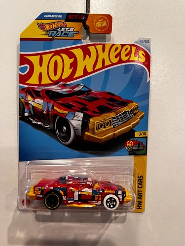 2024 HOT WHEELS RED SPEED BUMP 9/10 ART CARS 163/250 - Picture 1 of 2