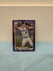 2024 Bowman Chrome Brock Wilken /250 Purple Mojo Refractor #BCP-86 Brewers