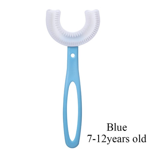 Children's Kids U-shape Toothbrush Silicone Teeth Brush 360° Thorough Cleanin ↖ - Picture 43 of 47