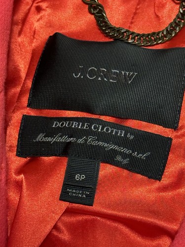 Abrigo de Día J CREW Clásico Dama Italiano Doble Tela Lana Aislante Talla 6p EXCELENTE - Imagen 3 de 14